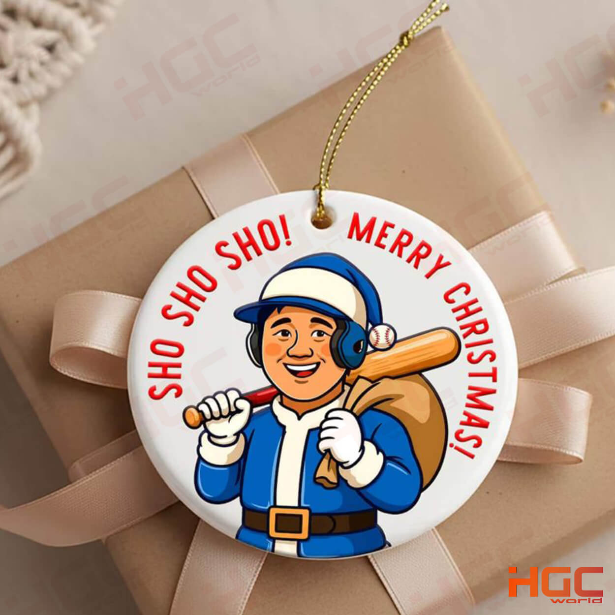 2025 Ohtani Sho Sho Sho Merry Christmas Ornament